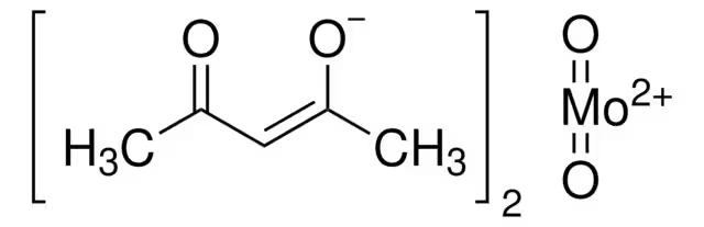 Molybdenyl acetylacetonate structure, CAS 17524-05-9