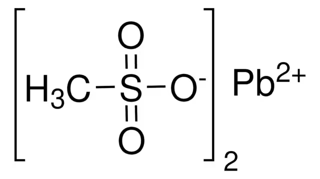 Lead(II) methanesulfonate structure, CAS 17570-76-2