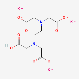 Tripotassium hydrogen ethylenediaminetetraacetate structure, CAS 17572-97-3