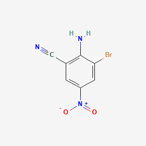 2-Amino-3-bromo-5-nitrobenzonitrile structure, CAS 17601-94-4