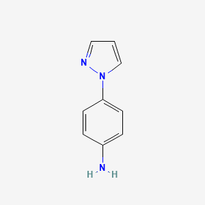 4-(1H-Pyrazol-1-yl)aniline structure, CAS 17635-45-9