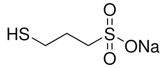 Sodium 3-mercaptopropanesulphonate structure, CAS 17636-10-1