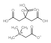 Betaine citrate structure, CAS 17671-50-0