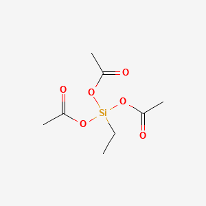 (Triacetoxy)ethylsilane structure, CAS 17689-77-9