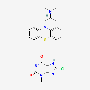 Promethazine theoclate structure, CAS 17693-51-5
