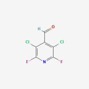 3,5-Dichloro-2,6-difluoropyridine-4-carboxaldehyde structure, CAS 17723-32-9