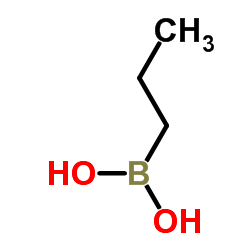 Propylboronic acid structure, CAS 17745-45-8