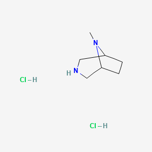 8-Methyl-3,8-diazabicyclo[3.2.1]octane dihydrochloride structure, CAS 17783-50-5