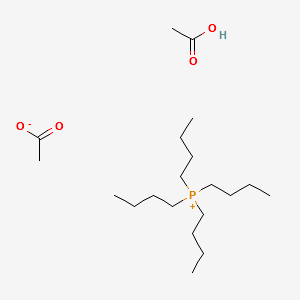 Tetrabutylphosphonium acetate acetic acid salt structure, CAS 17786-43-5