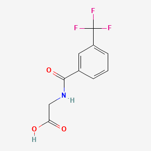 2-[3-(Trifluoromethyl)benzoyl]aminoacetic acid structure, CAS 17794-48-8