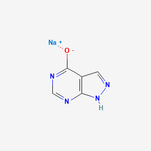 Sodium allopurinol structure, CAS 17795-21-0