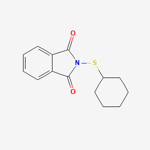 Cyclohexylthiophthalimide structure, CAS 17796-82-6