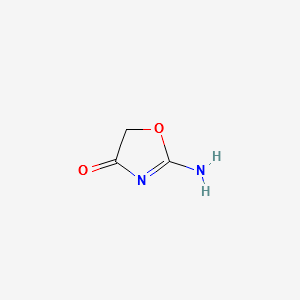2-Amino-4(5H)-oxazolone structure, CAS 17816-85-2