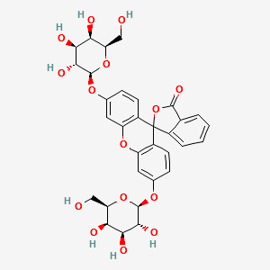 Fluorescein di(beta-D-galactopyranoside) structure, CAS 17817-20-8
