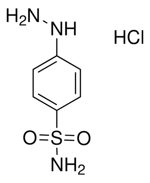 4-Hydrazinobenzene-1-sulfonamide hydrochloride structure, CAS 17852-52-7