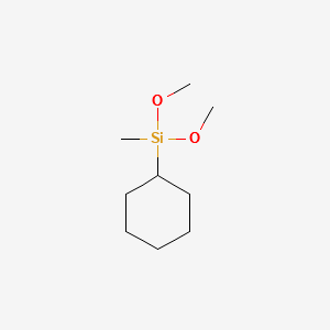 Cyclohexyldimethoxymethylsilane structure, CAS 17865-32-6