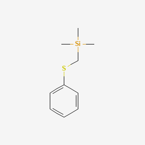Trimethyl(phenylthiomethyl)silane structure, CAS 17873-08-4