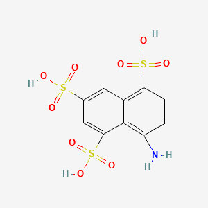 1-Naphthylamine-4,6,8-trisulfonic acid structure, CAS 17894-99-4