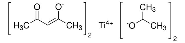 Titanium diisopropoxide bis(acetylacetonate) structure, CAS 17927-72-9