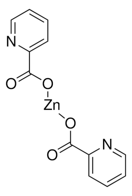 Zinc picolinate structure, CAS 17949-65-4
