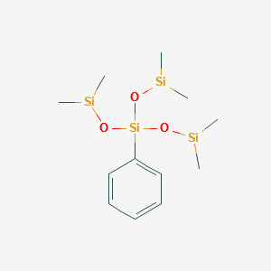 Phenyltris(dimethylsiloxy)silane structure, CAS 18027-45-7