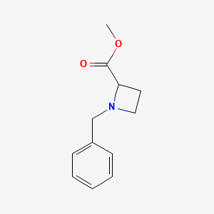 Methyl 1-benzylazetidine-2-carboxylate structure, CAS 18085-37-5