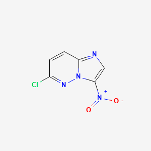 6-Chloro-3-nitroimidazo[1,2-b]pyridazine structure, CAS 18087-76-8