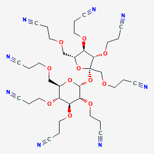 Cyanoethyl sucrose structure, CAS 18304-13-7