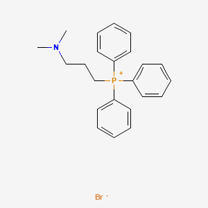 (3-Dimethylamino)propyltriphenylphosphonium bromide structure, CAS 18355-96-9