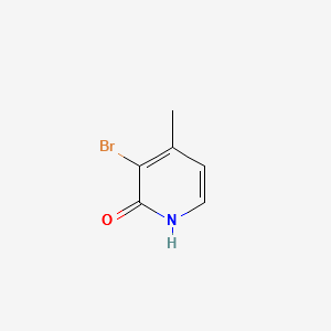 2-Hydroxy-3-bromo-4-methylpyridine structure, CAS 18368-59-7