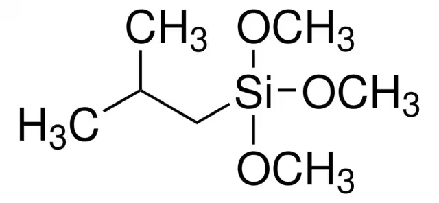 Isobutyltrimethoxysilane structure, CAS 18395-30-7