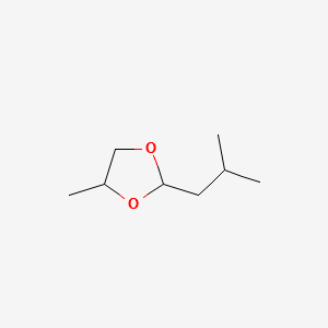 Isovaleraldehyde propyleneglycol acetal structure, CAS 18433-93-7