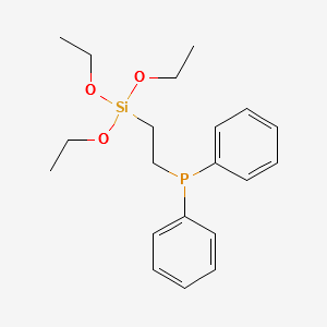 2-(Diphenylphosphino)ethyltriethoxysilane structure, CAS 18586-39-5