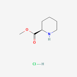(R)-Piperidine-2-carboxylic acid methyl ester hydrochloride structure, CAS 18650-38-9