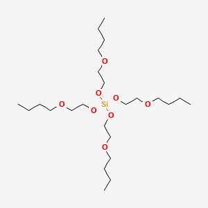 Tetrakis(butoxyethoxy)silane structure, CAS 18765-38-3
