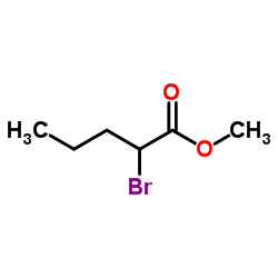 Methyl 2-bromovalerate structure, CAS 19129-92-1