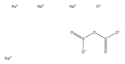 Gold(I) trisodium disulphite structure, CAS 19153-98-1