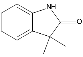 1,2-Dihydro-3,3-dimethyl-2-oxo-3H-indole structure, CAS 19155-24-9