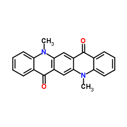 N,N'-Dimethylquinacridone structure, CAS 19205-19-7