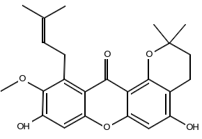 1-Isomangostin structure, CAS 19275-44-6