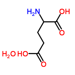 DL-Glutamic acid monohydrate structure, CAS 19285-83-7