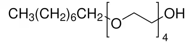 Tetraethyleneglycol monooctyl ether structure, CAS 19327-39-0