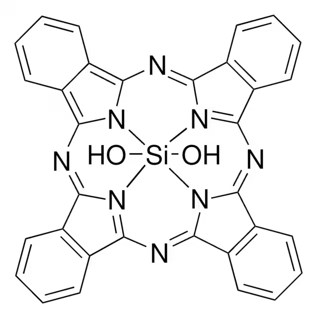 Silicon dihydroxyl phthalocyanine structure, CAS 19333-15-4