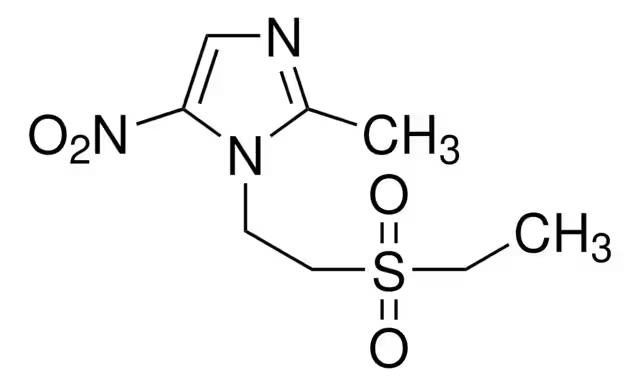 Tinidazole structure, CAS 19387-91-8