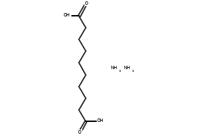 Ammonium sebacate structure, CAS 19402-63-2