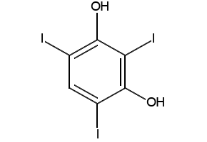 2,4,6-Triiodoresorcinol structure, CAS 19403-92-0