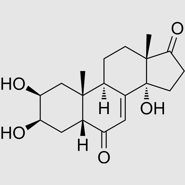 Rubrosterone structure, CAS 19466-41-2