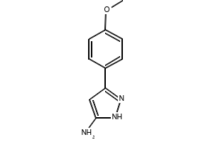 3-(4-Methoxyphenyl)-1H-pyrazol-5-amine structure, CAS 19541-95-8