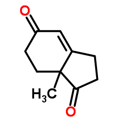 7a-Methyl-2,3,5,6,7,7a-hexahydro-1H-indene-1,5-dione structure, CAS 19576-08-0