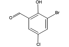 3-Bromo-5-chlorosalicylaldehyde structure, CAS 19652-32-5